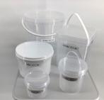 Emmers. Nieuw. Maat : 0.5,1,3,5.5 en 10 liter, Huis en Inrichting, Emmers, Ophalen of Verzenden, Nieuw, Kunststof, Met deksel