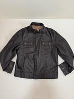 Donkerbruine leren jas - Maat 50, Ophalen of Verzenden, Zo goed als nieuw, Maat 48/50 (M), Bruin