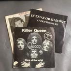 partij verzameling QUEEN 3 x single VINYL killer under press, Cd's en Dvd's, Vinyl Singles, Gebruikt, 7 inch, Single, Ophalen of Verzenden