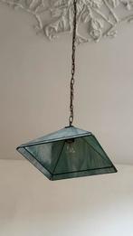 Vintage Hanglamp Glas, Ophalen, Gebruikt, Glas, Minder dan 50 cm