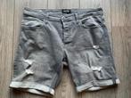 jack and jones jeans short grijs maat XL, Ophalen of Verzenden, Gedragen, Grijs, W36 - W38 (confectie 52/54)