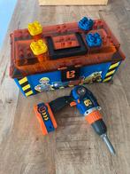 Bob de Bouwer Bob’s 2 in 1 gereedschapskist, Kinderen en Baby's, Speelgoed | Fisher-Price, Ophalen of Verzenden, Zo goed als nieuw
