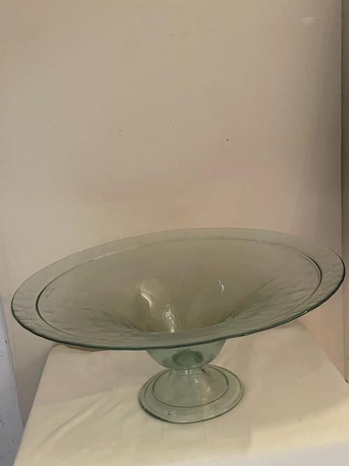 Glazen Schaal Hoogte: 20 cm Diameter 50 cm, Huis en Inrichting, Woonaccessoires | Overige, Ophalen of Verzenden