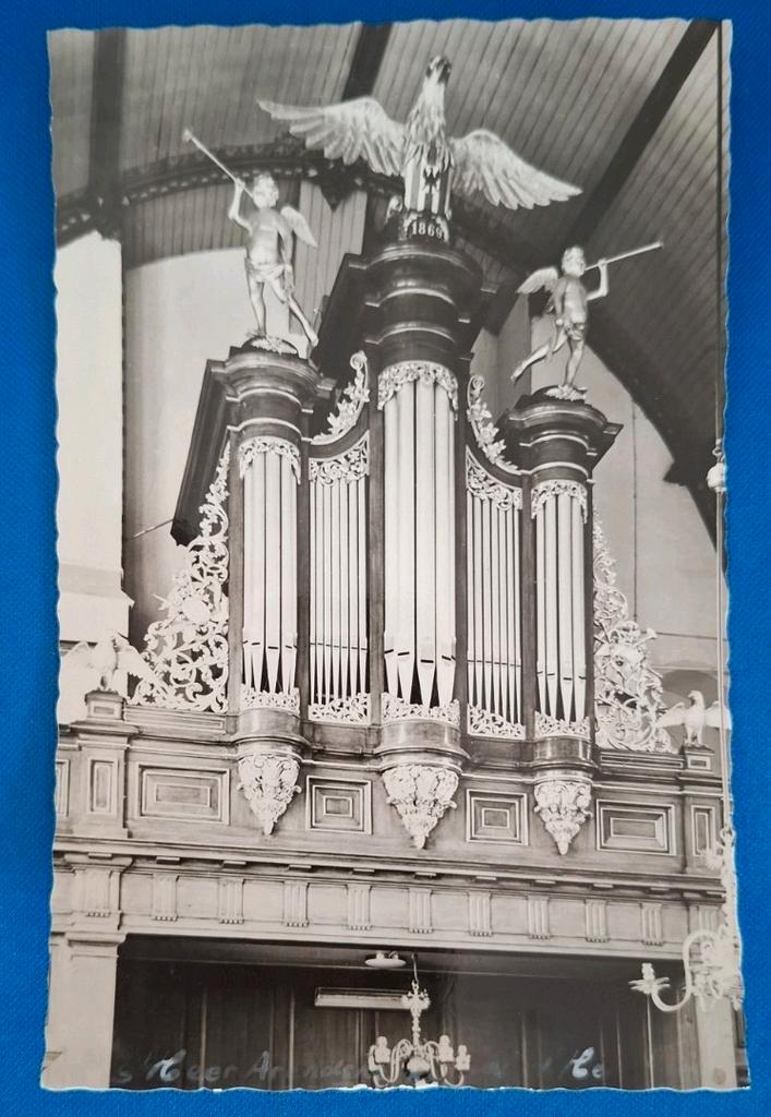 Ansichtkaart Krimpen aan de Lek Orgel 's Heer Arendskerke, Verzamelen, Ansichtkaarten | Nederland, Ongelopen, Zeeland, Ophalen of Verzenden