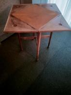 Antieke tafel met uitklapbaar blad en speelveld, Ophalen