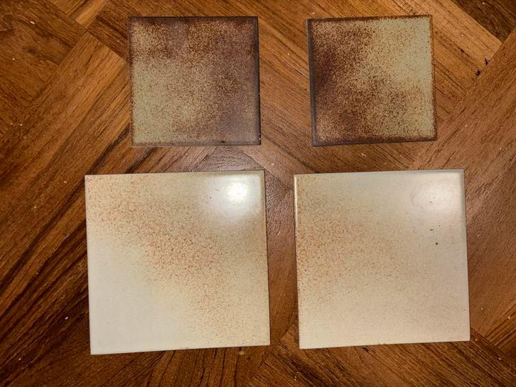 Vintage jaren 50 tegels, Doe-het-zelf en Verbouw, Tegels, Gebruikt, Wandtegels, Keramiek, Minder dan 20 cm, Minder dan 5 m², Ophalen of Verzenden