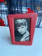 Fifties fotolijst, a-symetrisch fotolijstje rood vinyl, 1955, Ophalen of Verzenden, Zo goed als nieuw
