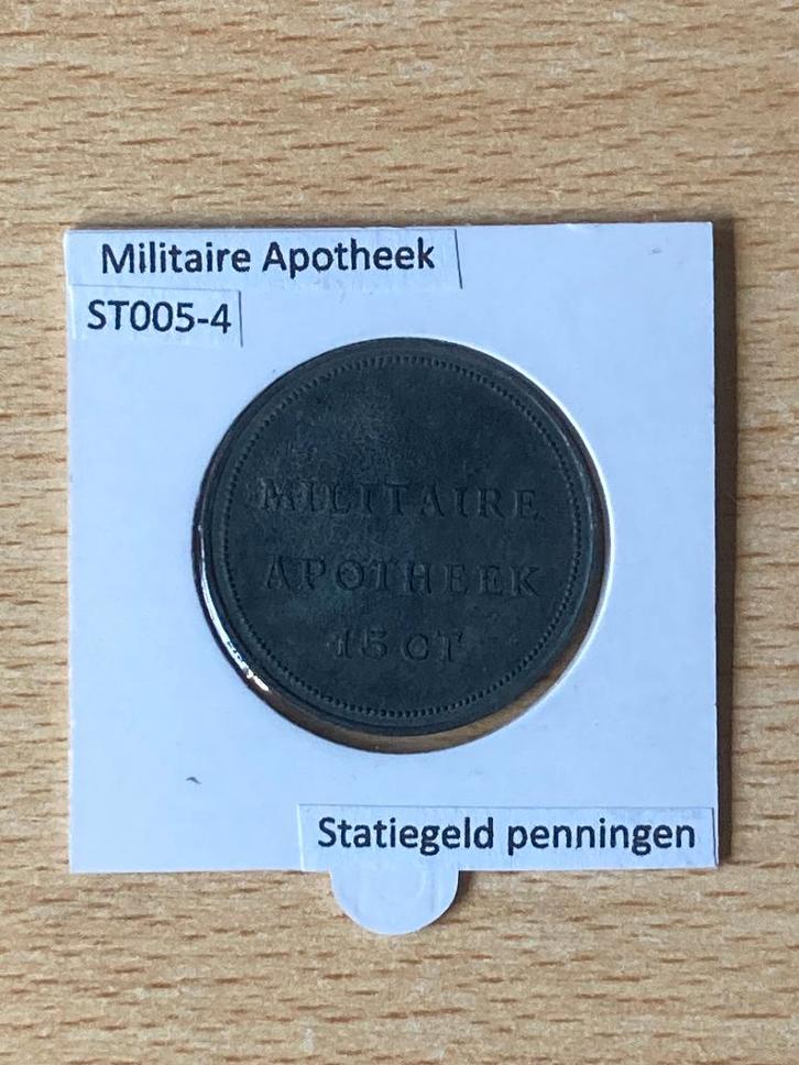 Penning Militaire Apotheek, Postzegels en Munten, Penningen en Medailles, Overige materialen, Nederland, Verzenden