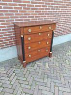 Antieke Eiken Empire Vier Laden Commode, Antiek en Kunst, Antiek | Meubels | Kasten, Ophalen