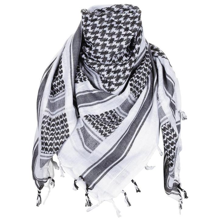 MFH - Shemagh / Arafat / PLO Sjaal - Zwart / Wit - Nieuw, Verzamelen, Militaria | Algemeen, Landmacht, Kleding of Schoenen, Nederland