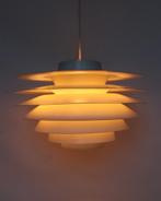 Vintage Verona 480 hanglamp wit Deens design schalenlamp, Vintage retro midcentury deens design, Gebruikt, Ophalen of Verzenden