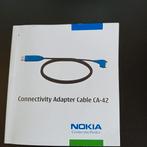 Nokia Adapter Cable CA-42, Ophalen of Verzenden, Zo goed als nieuw, Zwart