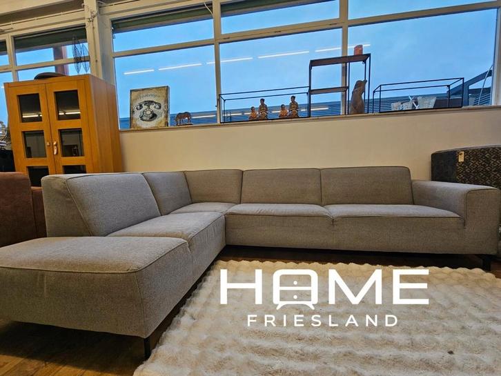 Hoekbank - Grijs, Huis en Inrichting, Banken | Voetenbanken en Poefen, Zo goed als nieuw, 125 cm of meer, 125 cm of meer, Rechthoekig