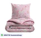 Zelesta Kiddybed - Rainbow Unicorn, Kinderen en Baby's, Kinderkamer | Beddengoed, Nieuw, Deken of Dekbed, Roze, Verzenden