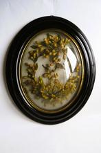 Antieke Franse wassen bloemen bruids kroon c. 1860, Antiek en Kunst, Ophalen of Verzenden