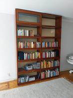 Mahonie houten boekenkast,  met 12 glazen deuren, Antiek en Kunst, Antiek | Meubels | Kasten, Ophalen