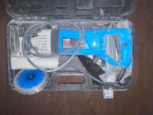 HBM Elektrische Muurfrees 2400W + Diamantzaagbladen, Doe-het-zelf en Verbouw, Gereedschap | Freesmachines, Gebruikt, Elektrisch