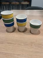 Vintage Melkbekers - Set van 6 Hungary granit, Huis en Inrichting, Keuken | Servies, Gebruikt, Keramiek, Overige typen, Ophalen of Verzenden