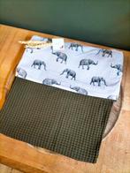 Nieuw handgemaakt • maxicosi/wagendekentje 'Olifant, Nieuw, Ophalen of Verzenden, Saluty's kinder- en kraamcadeaus, Info@salutys.nl