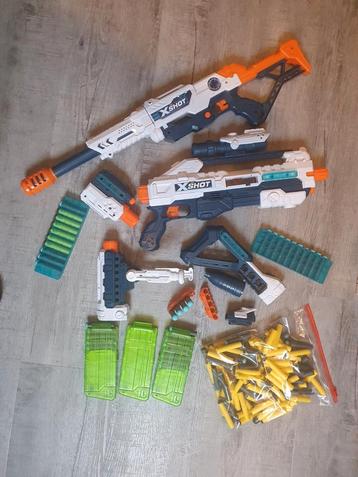 2 X-Shot Blasters - Werkend met Pijltjes beschikbaar voor biedingen