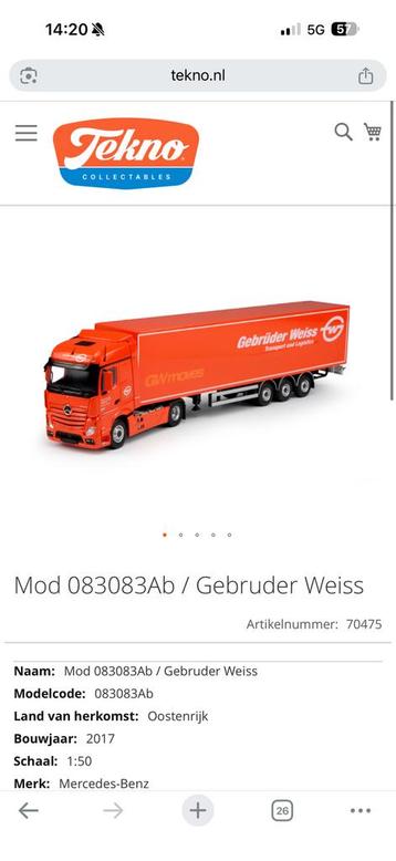 Tekno Collectables - Gebruder Weiss - Mod 083083Ab - Nieuw beschikbaar voor biedingen