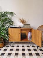Vintage midcentury kast | platenspeler meubel | kast retro, Ophalen, Zo goed als nieuw