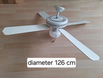 Plafond ventilator lamp, retro beschikbaar voor biedingen