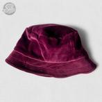 Rood fluwelen bucket hat, One size fits all, Gedragen, Ophalen of Verzenden, Hoed