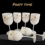 Set van 6 witte champagne glazen van MOËT & CHANDON ‼️, Ophalen of Verzenden, Nieuw, Overige typen