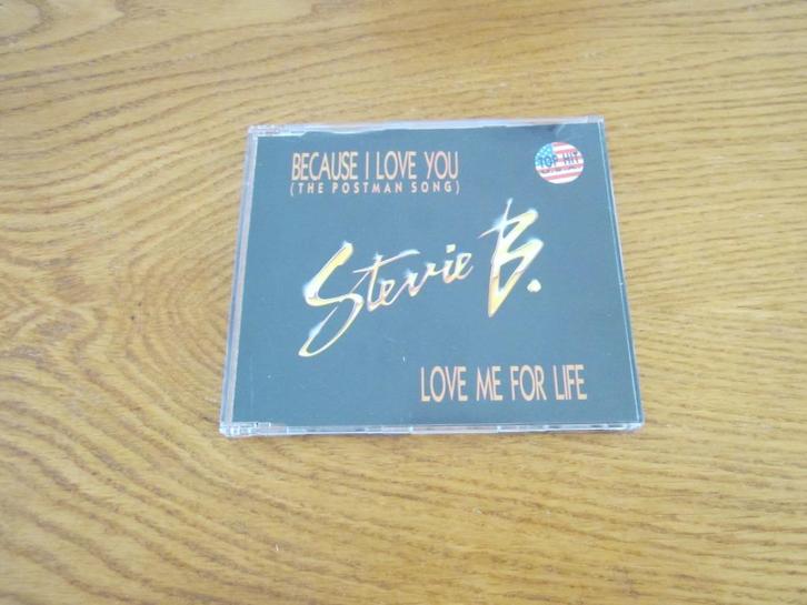 Stevie B. - Because I Love You 1990 BCM EU Maxi CD Single, Cd's en Dvd's, Cd Singles, Zo goed als nieuw, Pop, 1 single, Maxi-single