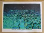 King Gizzard and the Lizard Wizard zeefdruk concert poster, Rechthoekig Liggend, Ophalen of Verzenden, Zo goed als nieuw, A1 t/m A3