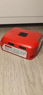 Light, 2x USB and DC port for Milwaukee m18 battery, Doe-het-zelf en Verbouw, Ophalen of Verzenden