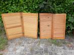Louvredeurtjes 2 x 2, Doe-het-zelf en Verbouw, Deuren en Horren, Ophalen, Gebruikt, Minder dan 80 cm, Binnendeur