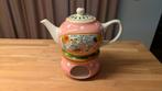 Blond Amsterdam Even Bijkletsen theepot met rechaud stippen, Huis en Inrichting, Keuken | Servies, Blond Amsterdam, Overige typen