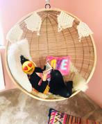 Grote rieten hangstoel inclusief ophangketting, Ophalen, Zo goed als nieuw