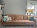 Verkocht - Be Pure Rodeo 3-zits bank Cognac, Huis en Inrichting, Banken | Bankstellen, Ophalen, 250 tot 300 cm, Gebruikt, 75 tot 100 cm