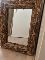 Spiegel met Drijfhout Frame, Ophalen, Zo goed als nieuw, Rechthoekig, 50 tot 75 cm