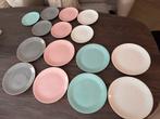 Moderne HEMA borden Pastelkleuren & Set van 14 stuks, Ophalen, Zo goed als nieuw, Overige stijlen, Bord(en)