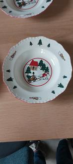 6 diepe borden Mason's Christmas Village Kerst, Huis en Inrichting, Keuken | Servies, Ophalen of Verzenden, Zo goed als nieuw