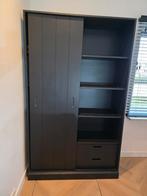 Zwarte kast woood, Ophalen, 100 tot 150 cm, 200 cm of meer, Zo goed als nieuw