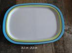 Mepal retro vintage wit blauw groen dienblad., Ophalen of Verzenden, Zo goed als nieuw