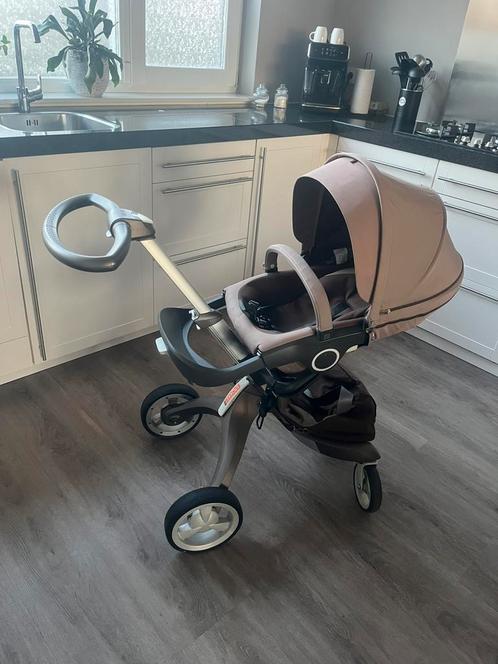 Stokke Xplory v4, Kinderen en Baby's, Kinderwagens en Combinaties, Gebruikt, Combiwagen, Overige merken, Met autostoeltje, Met reiswieg