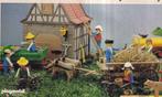 Retro reclame 1979 Domo & Playmobil boerderij speelgoed doze, Verzamelen, Retro, Ophalen of Verzenden