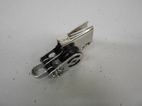 Mini 2-schijfs blok + V-klem, halstalie, neerhaler, 6-8 mm, Watersport en Boten, Accessoires en Onderhoud, Nieuw, Lijn of Blok