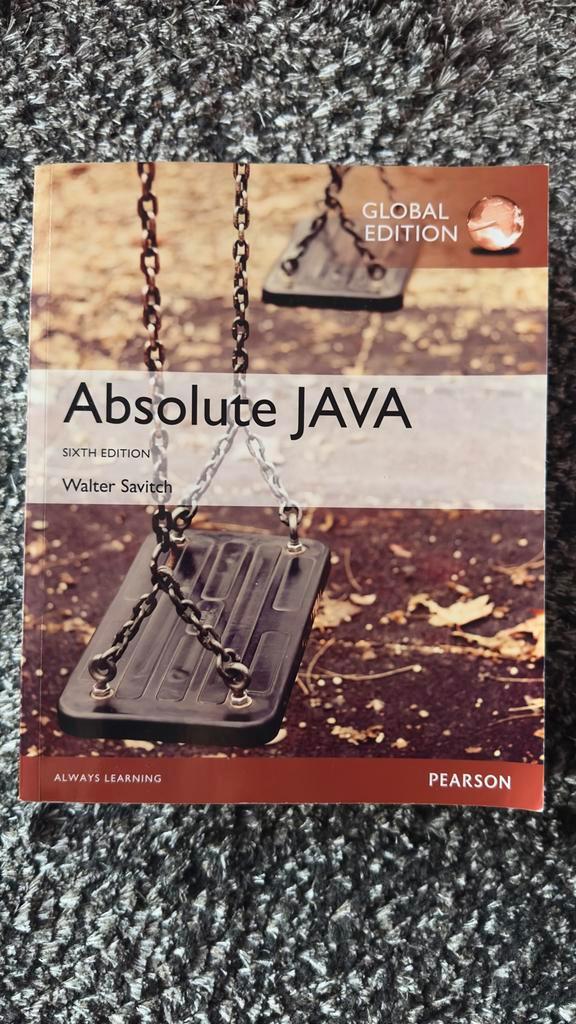 Absolute Java, 6th Edition - Walter Savitch, Boeken, Informatica en Computer, Zo goed als nieuw, Ophalen