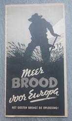 WO2 NL - NSB Propaganda Brochure Meer Brood voor Europa, Nederland, Overige soorten, Boek of Tijdschrift, Ophalen of Verzenden