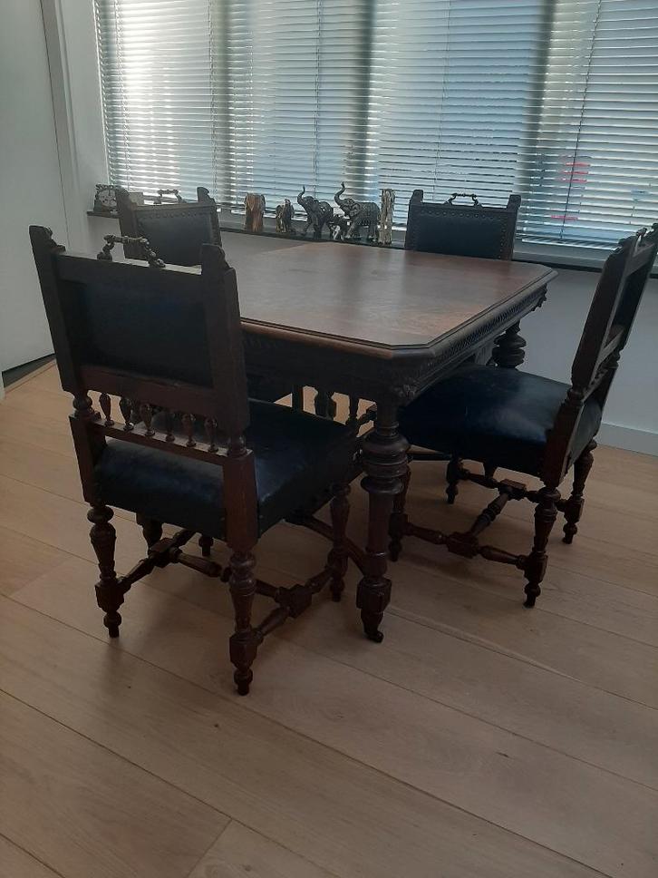 Antieke eethoek, Antiek en Kunst, Antiek | Meubels | Tafels, Ophalen