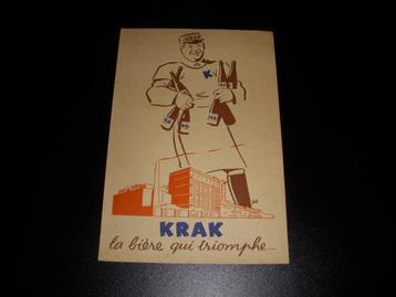 Reclamefolder/flyertje Krak La biere qui Triomphe , België  beschikbaar voor biedingen