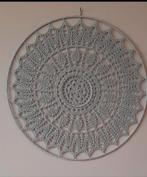 Mooie gehaakte grijze mandala 50 cm, Huis en Inrichting, Woonaccessoires | Wanddecoraties, Ophalen of Verzenden, Nieuw