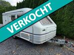 Eriba 430 TD Eribelle Vastbed/ dinette voortent Belgische ke, Caravans en Kamperen, Bedrijf, Eriba, Koelkast, Tot en met 3